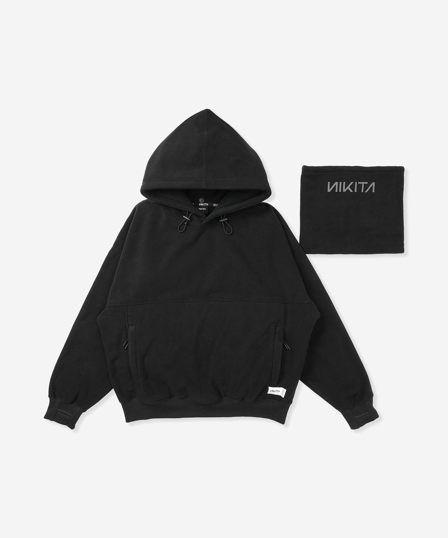 NIKITA NECK WARMER FLEECE HOODIE