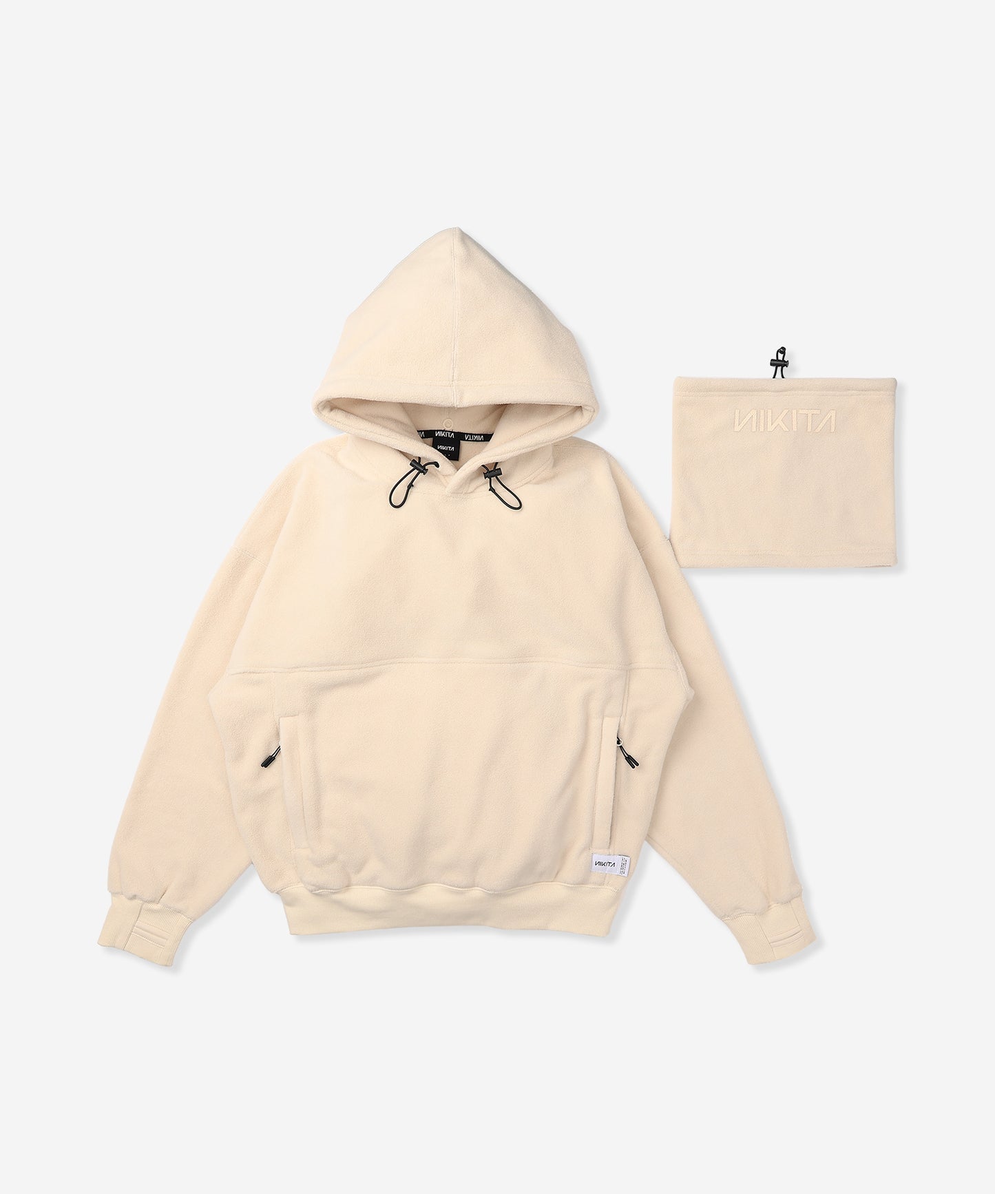 NIKITA NECK WARMER FLEECE HOODIE