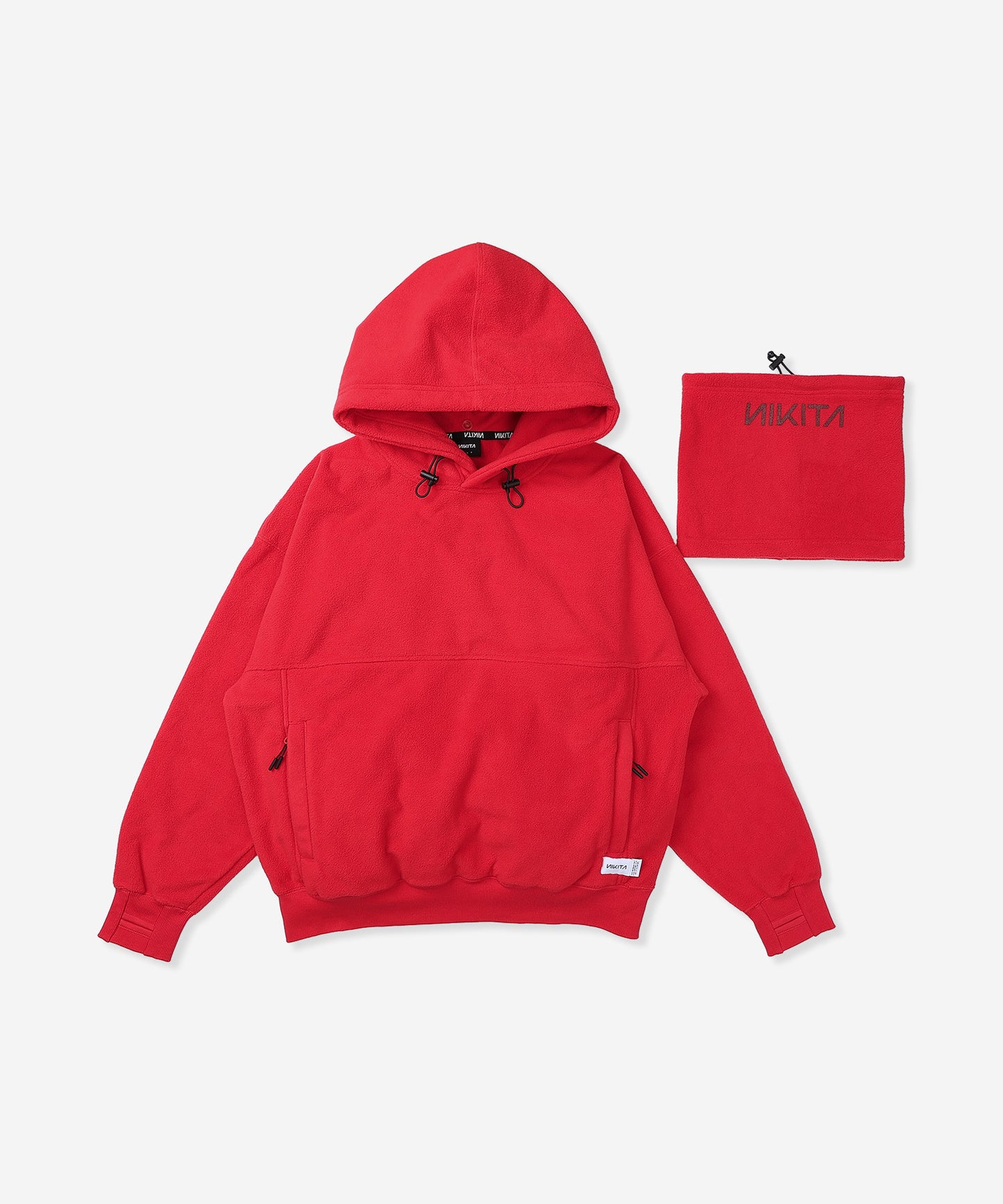 NIKITA NECK WARMER FLEECE HOODIE